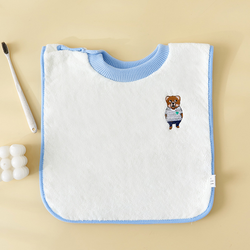 Dječji ubrus za hranjenje, vodootporan, coral fleece, uzorak životinja, unisex
