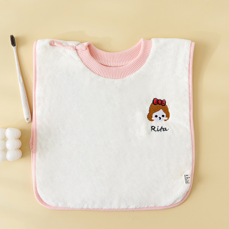 Dječji ubrus za hranjenje, vodootporan, coral fleece, uzorak životinja, unisex