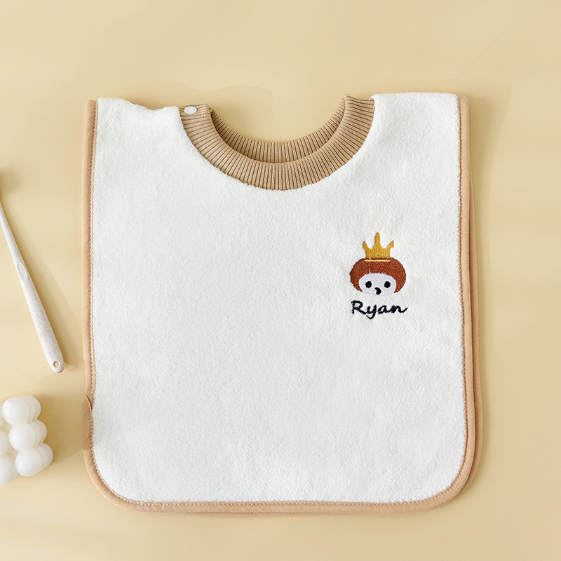 Dječji ubrus za hranjenje, vodootporan, coral fleece, uzorak životinja, unisex