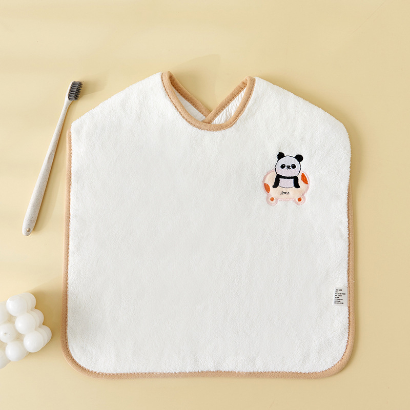 Dječji ubrus za hranjenje, vodootporan, coral fleece, uzorak životinja, unisex