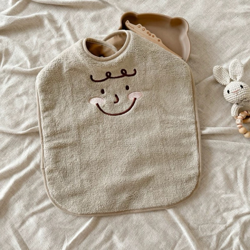 Dječji šal za brisanje zubi — vodootporan, Coral fleece, pamuk, Wenli, Proljeće 2025 (3–8 godina, Wenli, Coral fleece, Cotton, Spring 2025)