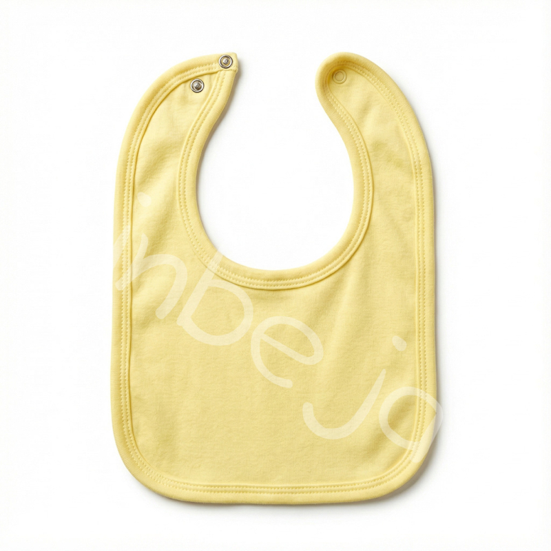 Baby bib od pamuka, vodootporan, unisex, za dojenčad i malu djecu 1–3 godine (80–100 cm), jednobojni uzorak, proljeće 2024