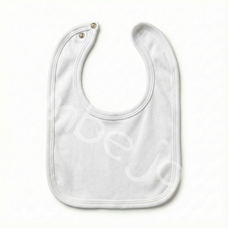 Baby bib od pamuka, vodootporan, unisex, za dojenčad i malu djecu 1–3 godine (80–100 cm), jednobojni uzorak, proljeće 2024