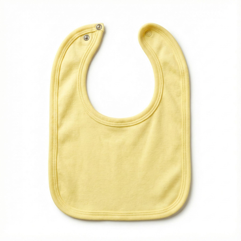 Baby bib od pamuka, vodootporan, unisex, za dojenčad i malu djecu 1–3 godine (80–100 cm), jednobojni uzorak, proljeće 2024