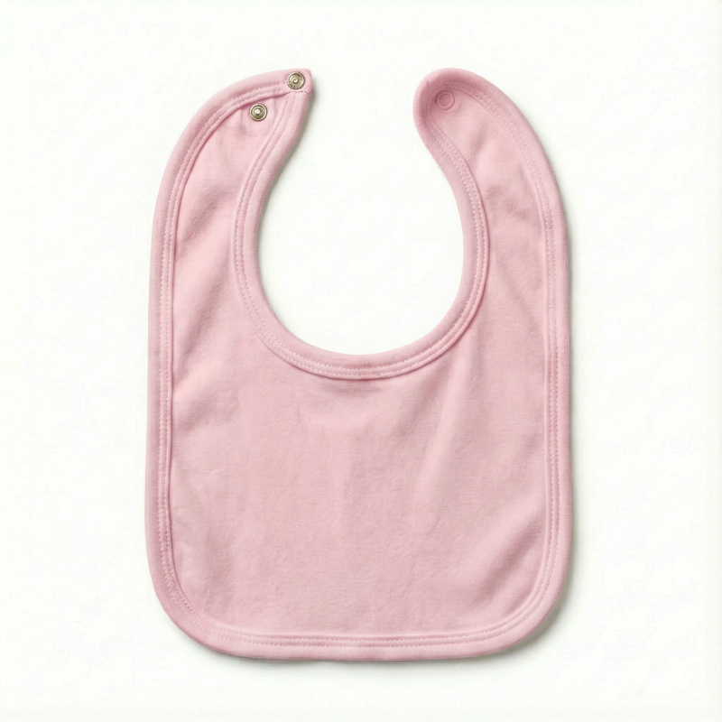 Baby bib od pamuka, vodootporan, unisex, za dojenčad i malu djecu 1–3 godine (80–100 cm), jednobojni uzorak, proljeće 2024