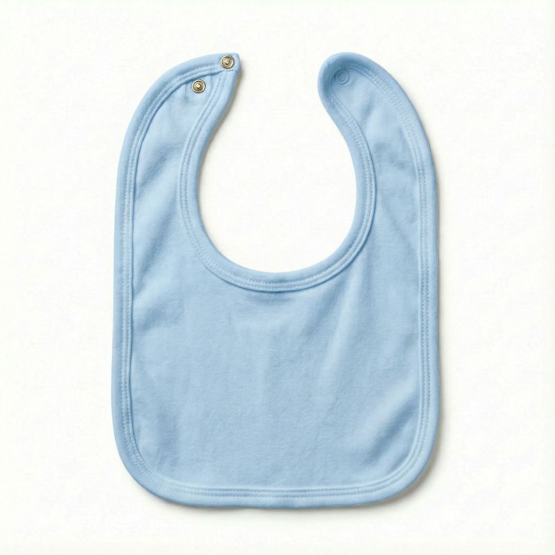 Baby bib od pamuka, vodootporan, unisex, za dojenčad i malu djecu 1–3 godine (80–100 cm), jednobojni uzorak, proljeće 2024