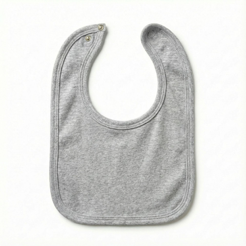 Baby bib od pamuka, vodootporan, unisex, za dojenčad i malu djecu 1–3 godine (80–100 cm), jednobojni uzorak, proljeće 2024