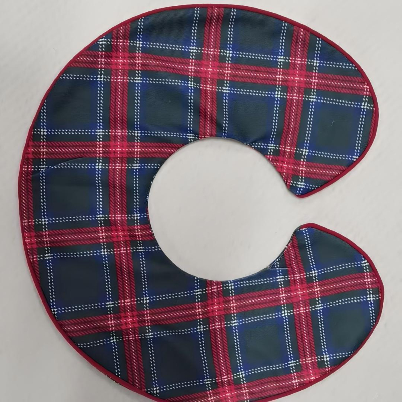 Saliva towel bib za bebe i malu djecu – 360° rotirajući dvostrano, brzo-sušeći, upija znoj, materijal: poliester-pamuk, dob: 1–3 godine, uzorci: mreža, crtani, slova, točkice