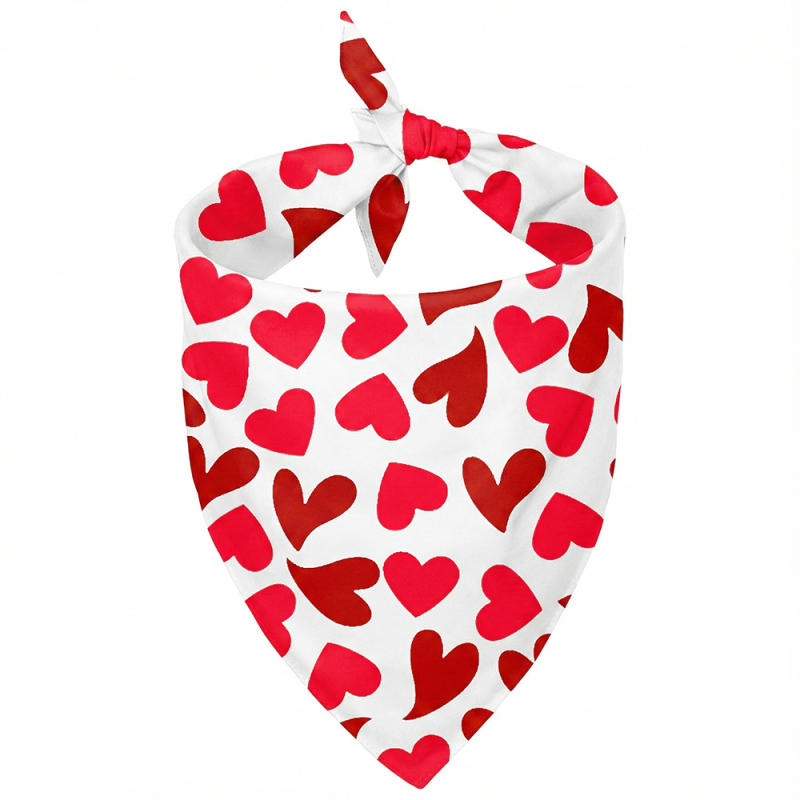 Trīsstūrīgs suņu šalle | burtiem drukāts raksts | poliestērs | karikatūras stils | drukāšana