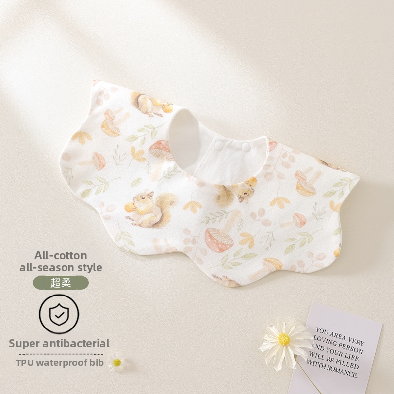Domi Beans Dječji bib - vodootporan, pamuk >95%, 360° okret, za djecu 1–3 godine, unisex