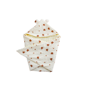 Βρεφική κουβέρτα αγκαλιάς από βαμβάκι, cartoon μοτίβο, φθινοπωρινή περίοδος, 95%+ βαμβάκι, Ασφάλεια: Κατηγορία Α