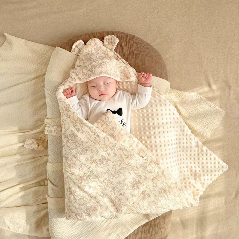 Βρεφική κουβέρτα αγκαλιάς από βαμβάκι, cartoon μοτίβο, φθινοπωρινή περίοδος, 95%+ βαμβάκι, Ασφάλεια: Κατηγορία Α