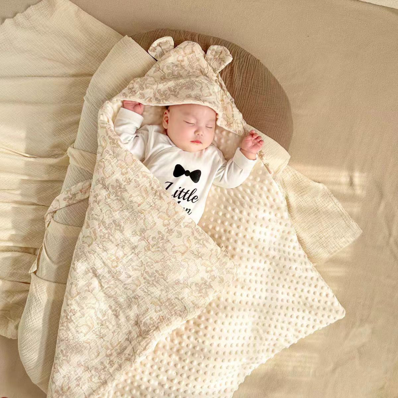 Βρεφική κουβέρτα αγκαλιάς από βαμβάκι, cartoon μοτίβο, φθινοπωρινή περίοδος, 95%+ βαμβάκι, Ασφάλεια: Κατηγορία Α