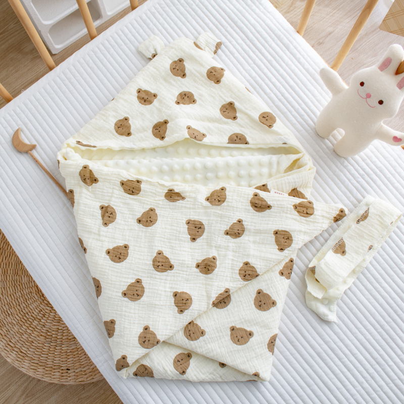 Βρεφική κουβέρτα αγκαλιάς από βαμβάκι, cartoon μοτίβο, φθινοπωρινή περίοδος, 95%+ βαμβάκι, Ασφάλεια: Κατηγορία Α