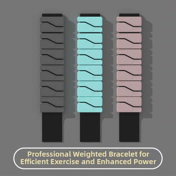 Βραχιόλι αντίστασης από σιλικόνη με μεταλλικό μπλοκ – fitness βραχιόλι καρπού Skedas