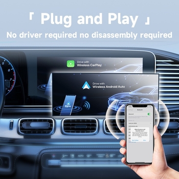 Ασύρματο USB CarPlay αυτοκινητικό κουτί AF1313 για iPhone και Android, διπύρηνος επεξεργαστής, 2GB RAM, 16GB ROM, Linux