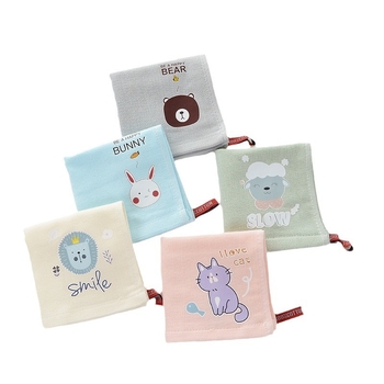 Dječji kvadratni ručnik od čiste pamuka, 32s pređa, proizvodni proces 20291909104, težina ispod 50 g, namijenjeno za bebe