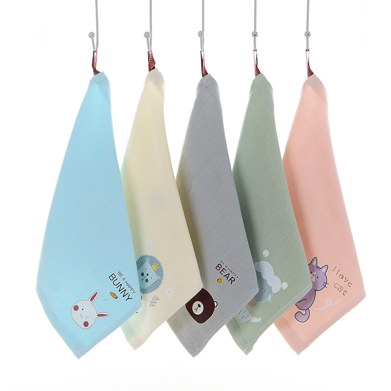 Dječji kvadratni ručnik od čiste pamuka, 32s pređa, proizvodni proces 20291909104, težina ispod 50 g, namijenjeno za bebe