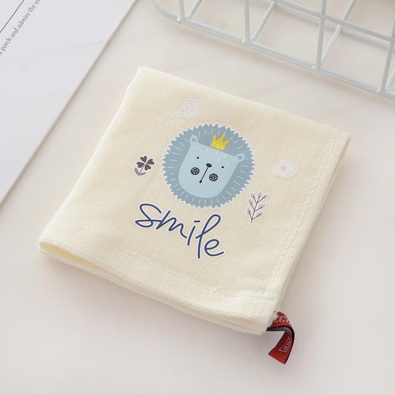 Dječji kvadratni ručnik od čiste pamuka, 32s pređa, proizvodni proces 20291909104, težina ispod 50 g, namijenjeno za bebe