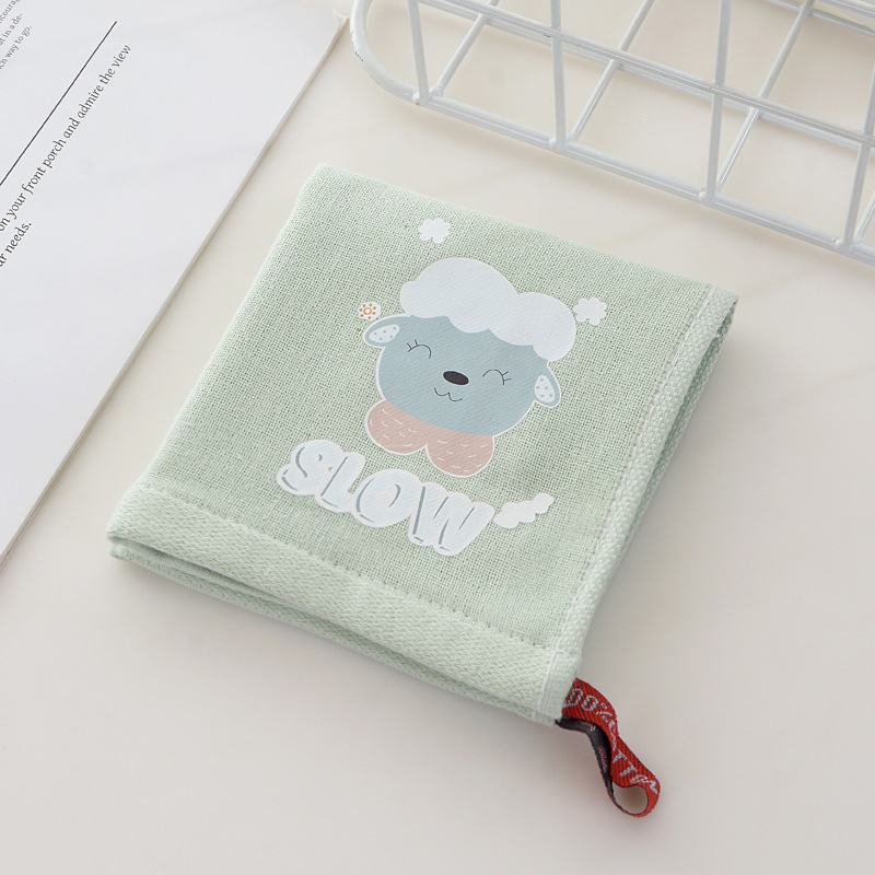 Dječji kvadratni ručnik od čiste pamuka, 32s pređa, proizvodni proces 20291909104, težina ispod 50 g, namijenjeno za bebe