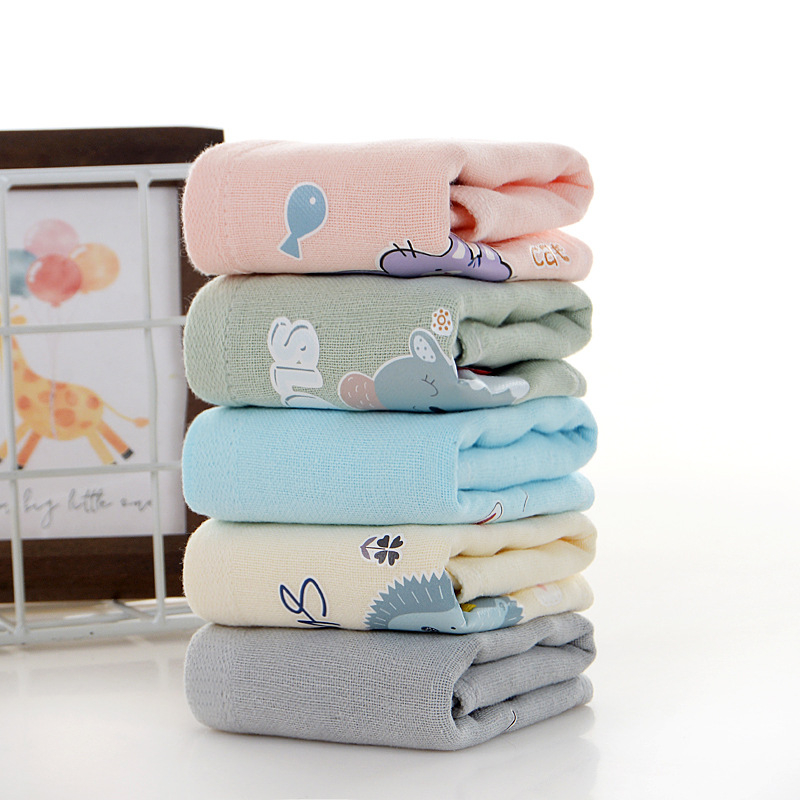 Dječji kvadratni ručnik od čiste pamuka, 32s pređa, proizvodni proces 20291909104, težina ispod 50 g, namijenjeno za bebe