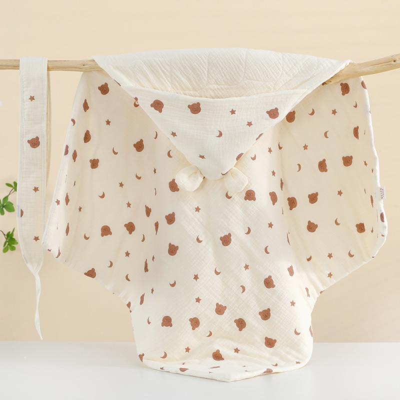 Dječji quilt od pamuka, punjenje od pamuka, cartoon uzorak, sve sezone za dojenčad i djecu od 1–3 godina