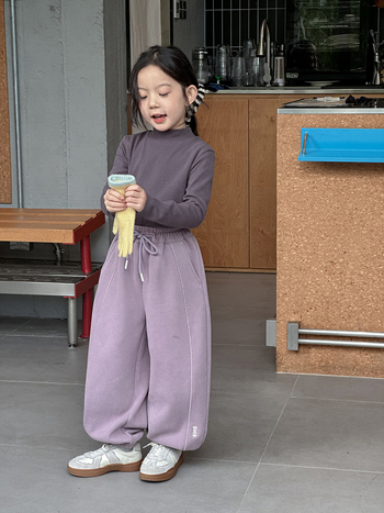 Dječja osnovna majica za donje rublje, tkanina od pamuka i elastana (95:5), korejski stil, zima, 3–8 godina