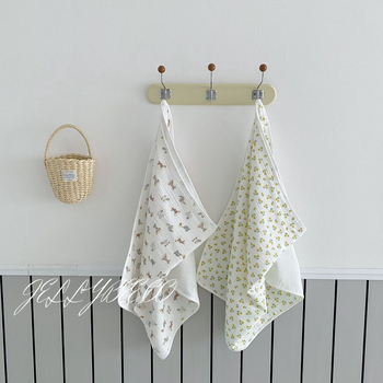 JOEMEGA Dječji cvjetni ručnik za kupanje – 100% pamuk, za novorođenčad, sve sezone