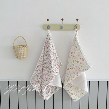 JOEMEGA Dječji cvjetni ručnik za kupanje – 100% pamuk, za novorođenčad, sve sezone