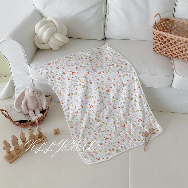 JOEMEGA Dječji cvjetni ručnik za kupanje – 100% pamuk, za novorođenčad, sve sezone