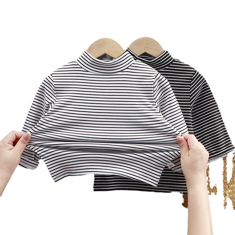 Bērnu De Velvet garās piedurknes top ar svītrainu rakstu, rudens–ziemas sezonai, vecumā no 3 līdz 8 gadiem