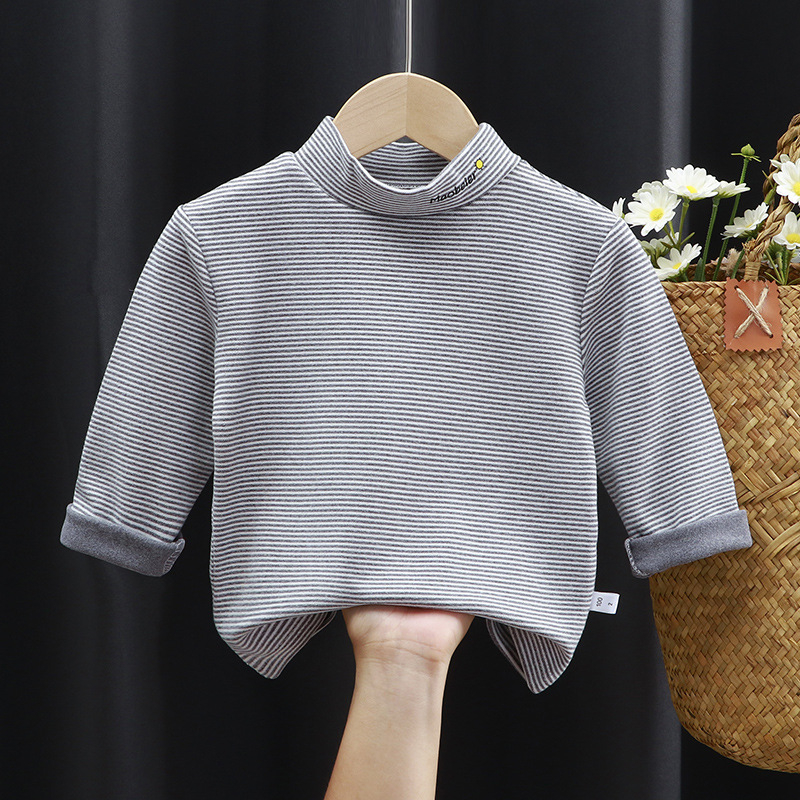 Bērnu De Velvet garās piedurknes top ar svītrainu rakstu, rudens–ziemas sezonai, vecumā no 3 līdz 8 gadiem