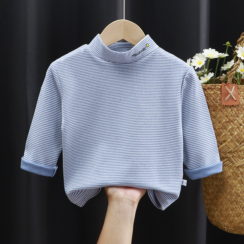 Bērnu De Velvet garās piedurknes top ar svītrainu rakstu, rudens–ziemas sezonai, vecumā no 3 līdz 8 gadiem