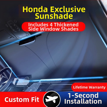 Parasolar auto pentru parbrizul frontal Honda – Material PC, retractabil, imprimare logo disponibilă, procesare personalizată