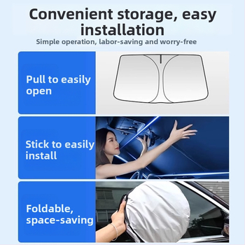 Parasolar auto pentru parbrizul frontal Honda – Material PC, retractabil, imprimare logo disponibilă, procesare personalizată