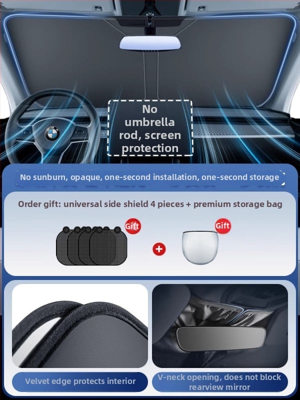 Parasolar auto pentru parbrizul frontal Honda – Material PC, retractabil, imprimare logo disponibilă, procesare personalizată