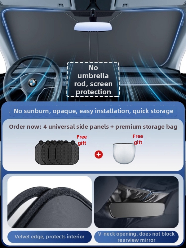 Parasolar auto pentru parbrizul frontal Honda – Material PC, retractabil, imprimare logo disponibilă, procesare personalizată