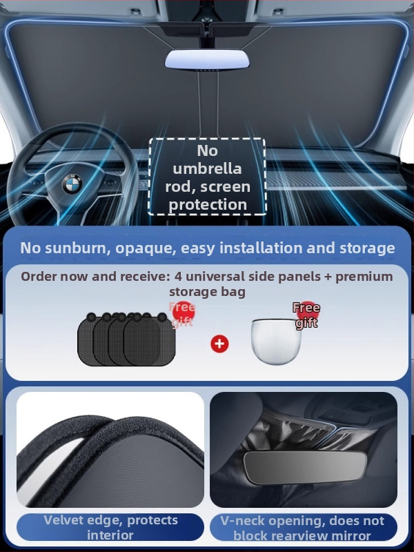 Parasolar auto pentru parbrizul frontal Honda – Material PC, retractabil, imprimare logo disponibilă, procesare personalizată