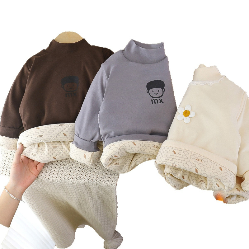 Bērnu džemperis, poliestera maisījums, poliestera oderējums, bieza audums, karikatūras raksts, vecums 3–8 gadi