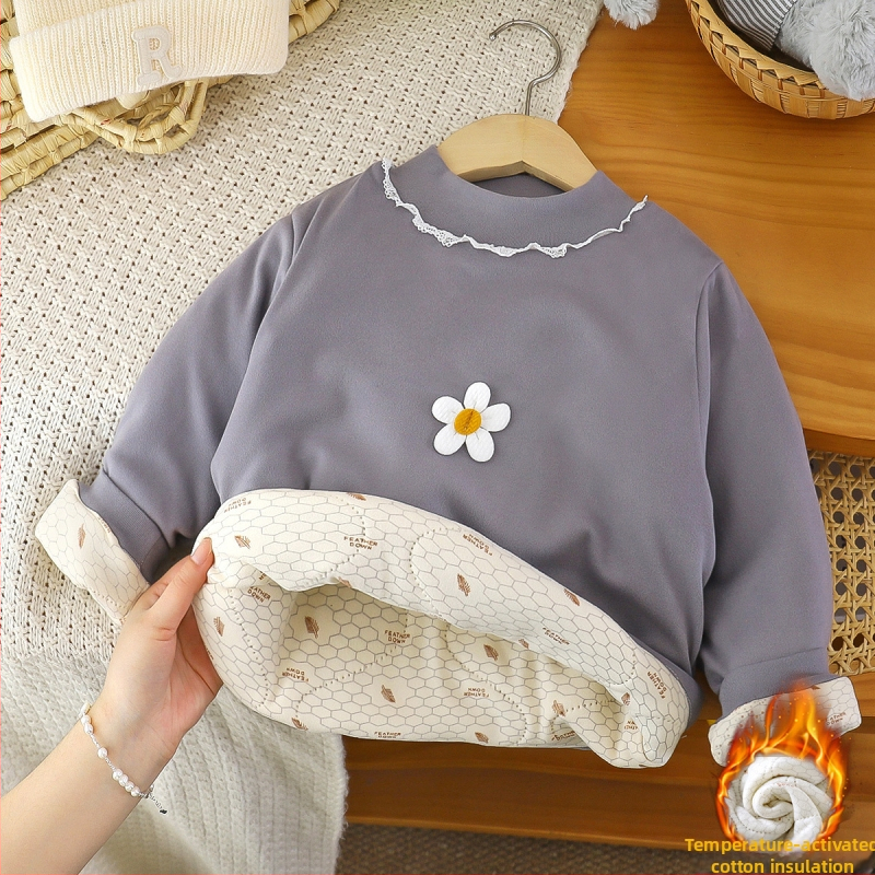 Bērnu džemperis, poliestera maisījums, poliestera oderējums, bieza audums, karikatūras raksts, vecums 3–8 gadi