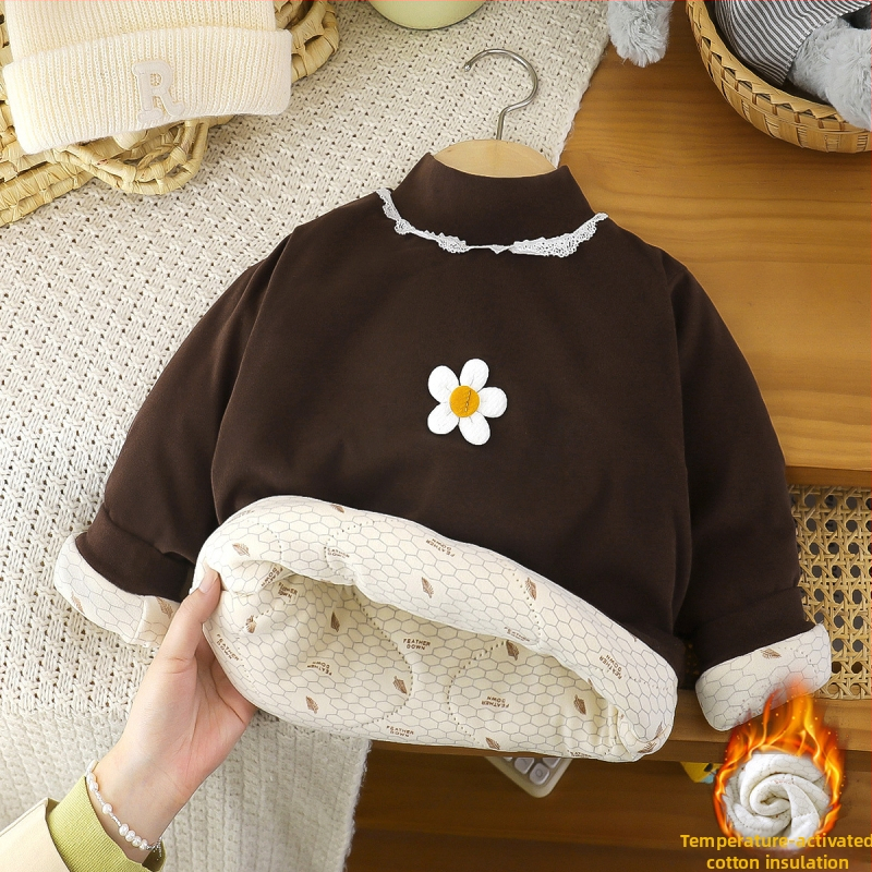 Bērnu džemperis, poliestera maisījums, poliestera oderējums, bieza audums, karikatūras raksts, vecums 3–8 gadi