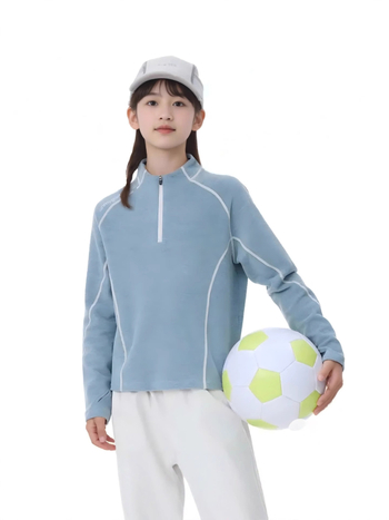 Bērnu augstas kakla džemperis, unisex, vienkrāsains, garas piedurknes, pulovera stils, bez kapuces, mīksts materiāls, 90% poliesters