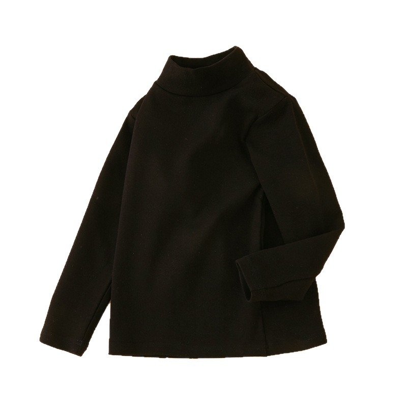 Unisex dječje velvet majica s dugačkim rukavima i polu-visokom ovratnikom, jesen-zima, 100% poliester, za djecu 8+ godina