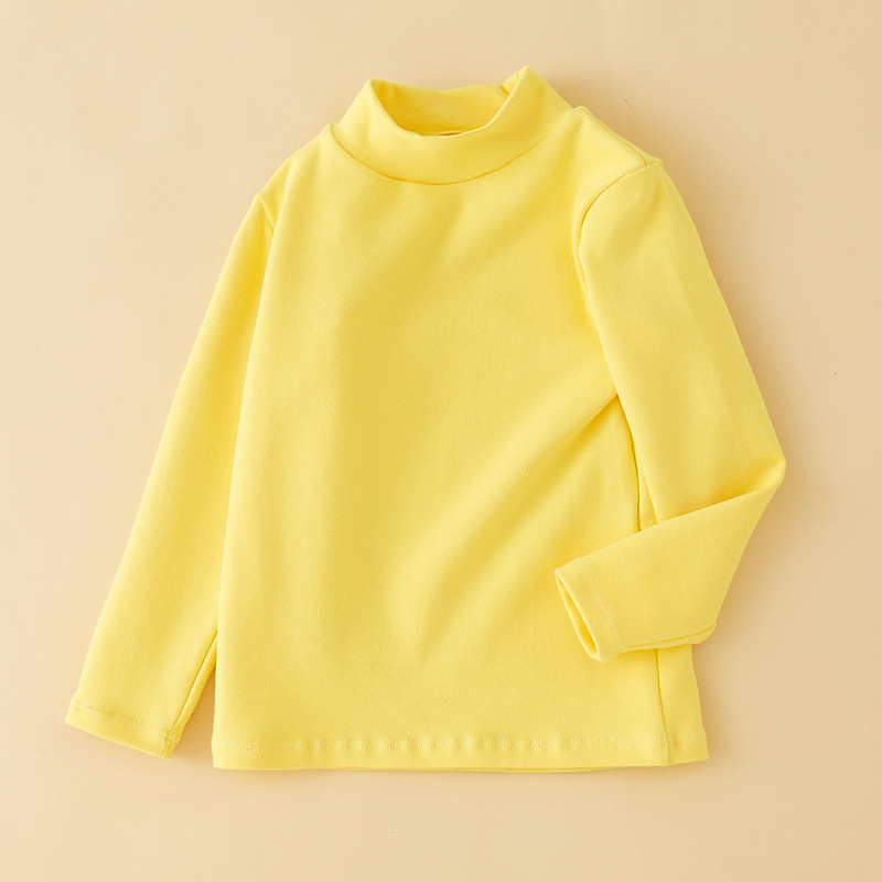 Unisex dječje velvet majica s dugačkim rukavima i polu-visokom ovratnikom, jesen-zima, 100% poliester, za djecu 8+ godina