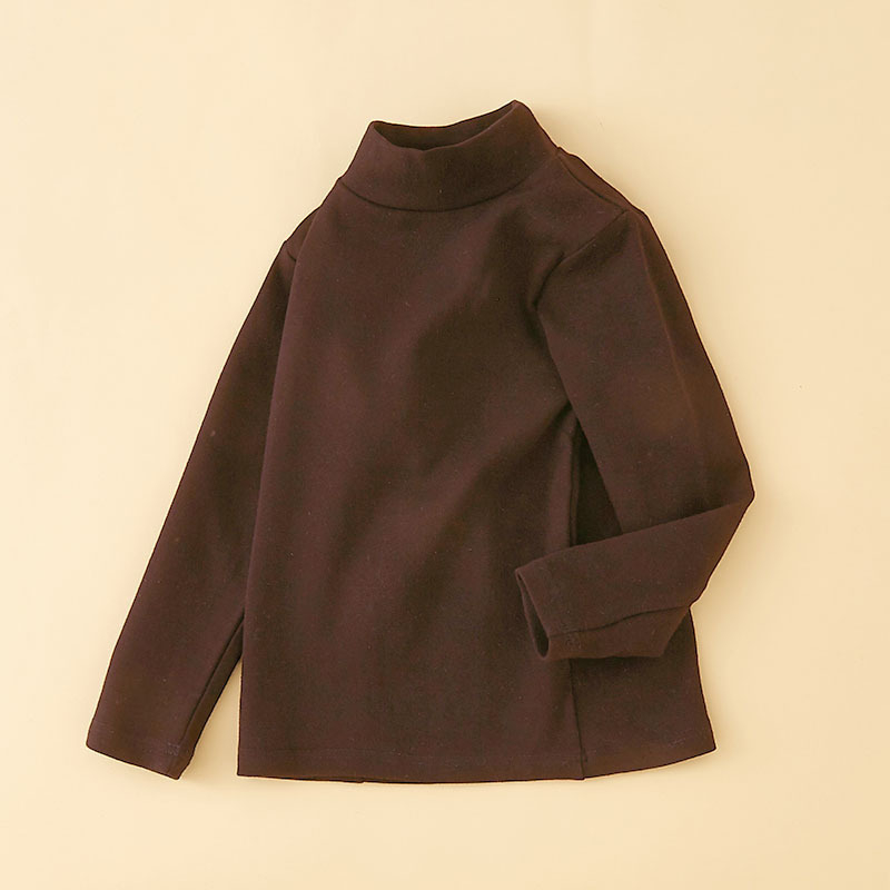 Unisex dječje velvet majica s dugačkim rukavima i polu-visokom ovratnikom, jesen-zima, 100% poliester, za djecu 8+ godina