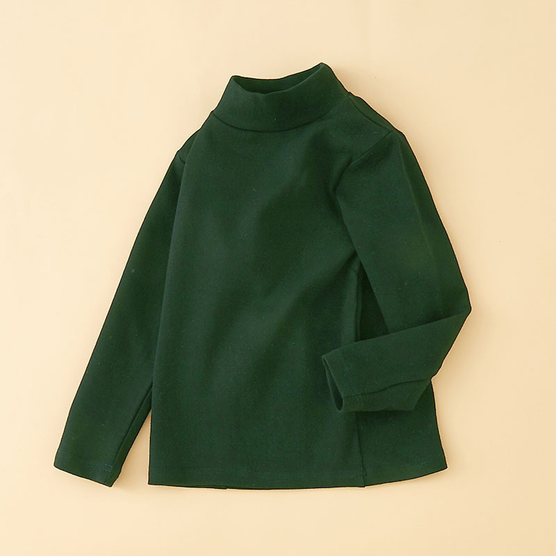 Unisex dječje velvet majica s dugačkim rukavima i polu-visokom ovratnikom, jesen-zima, 100% poliester, za djecu 8+ godina