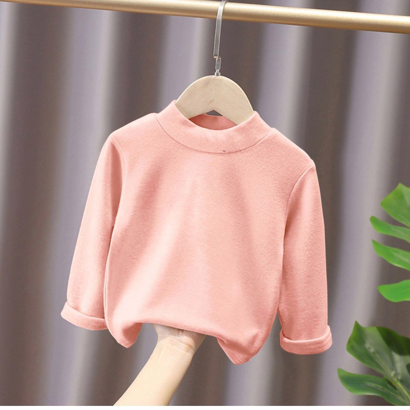 Dječja majica s dugim rukavima i polu-visokim ovratnikom – sportski stil, dobna skupina 3–8 i 8+ godina, 100% poliester, smjesa kemijskih vlakana, proljeće 2025