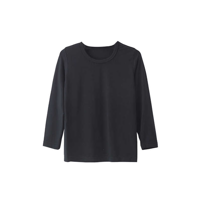 Bērnu garās piedurknes bases tops no modal (90%), vienkrāsains, universāls, pavasarim un rudenim