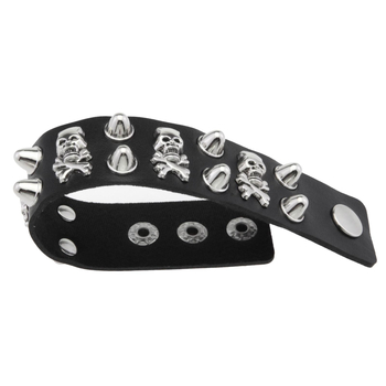 Brățară lată din piele – Cortical, electroplating, 28 g, Stil: Punk, Toamnă 2025