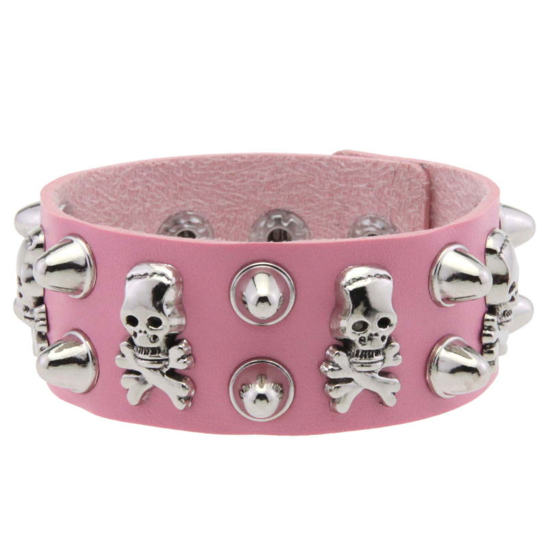 Brățară lată din piele – Cortical, electroplating, 28 g, Stil: Punk, Toamnă 2025